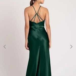 Jenny Yoo emerald green bridesmaid dress